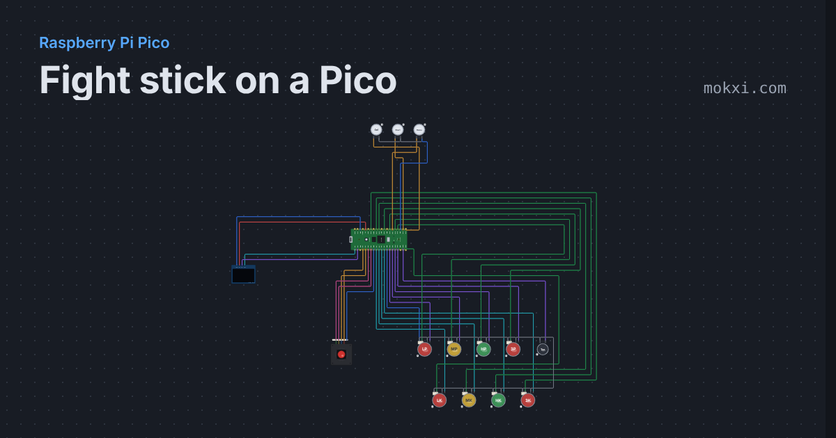 Fight stick on a Pico: code and parts | Mokxi